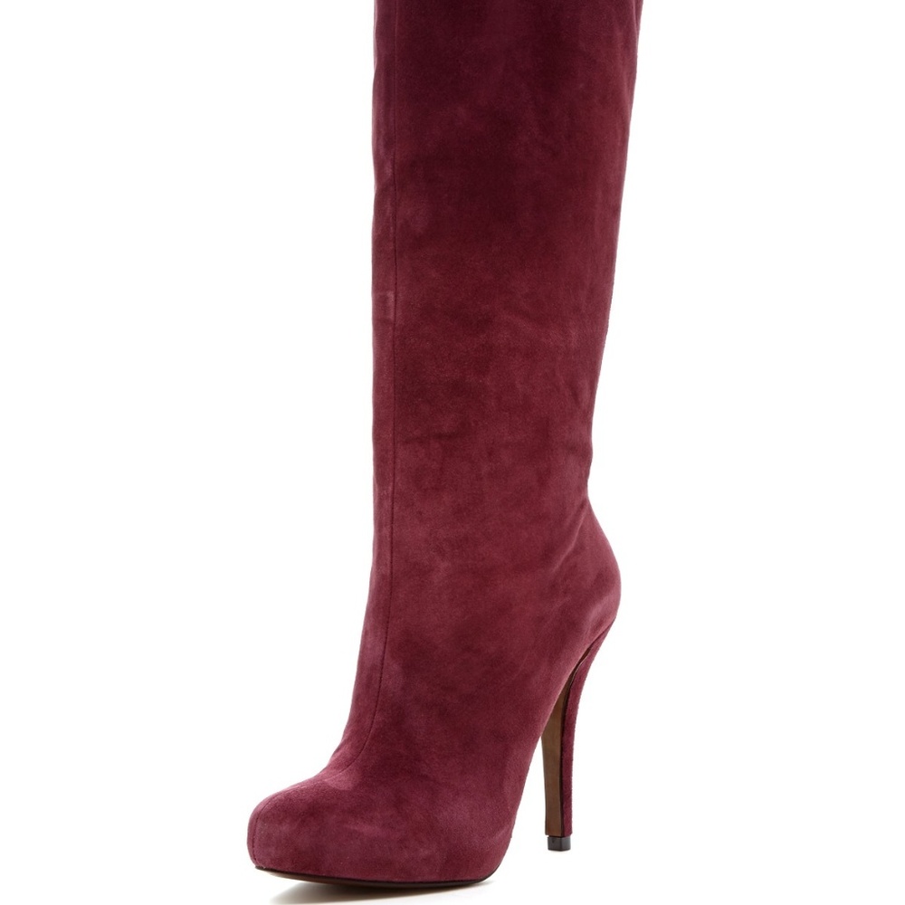 Enzo Angiolini Yabbo Heel Boot size 7.5 Burgundy